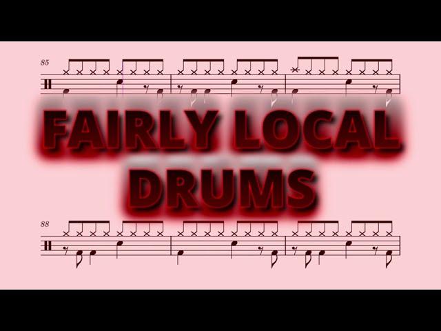 Fairly Local - Twenty One Pilots - Drums Sheet Music