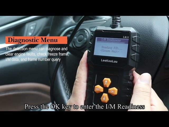 LeeKooLuu LK11 OBD2 Scanner Car Scan Diagnostic Tool Reset Clear Check Engine Code Reader