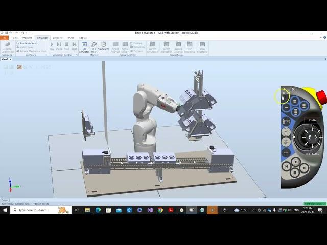 Lab 1B Prep:  ABB Robot running on auto mode