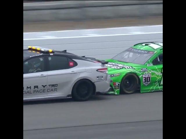Wait…  don't hit the pace car!! #shorts