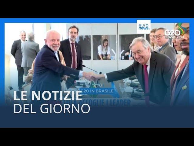 Le notizie del giorno | 18 novembre - Pomeridiane