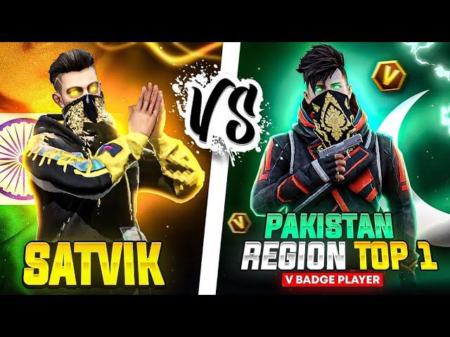 SATVIK vs Pakistan V-Badge + Region TOP-1 Player