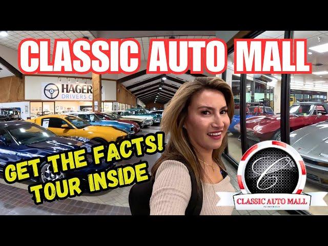 INSIDE CLASSIC AUTO MALL SHOWROOM INVENTORY OF CARS FOR SALE