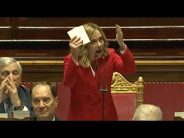 GIORGIA MELONI SENZA FRENI RISPONDE AL MOVIMENTO 5 STELLE IN SENATO