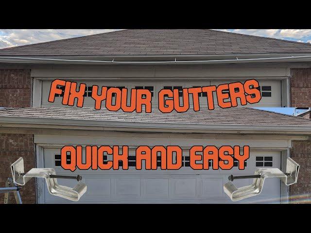 Fix Your Gutter with 5 in. Aluminum Hidden Gutter Hanger with Screw