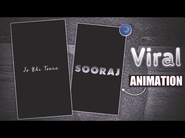  New Viral Black Screen Lyrics XML File Tutorial in Alight Motion | SIDDHANT EDITZ