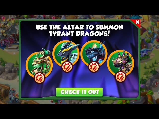 Summon Tyrant Dragons - Dragon Mania Legends