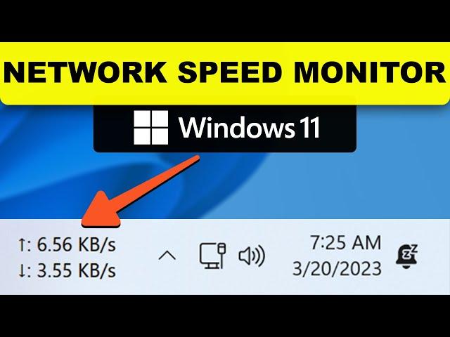 How to Enable Network Speed Monitor on Windows 11