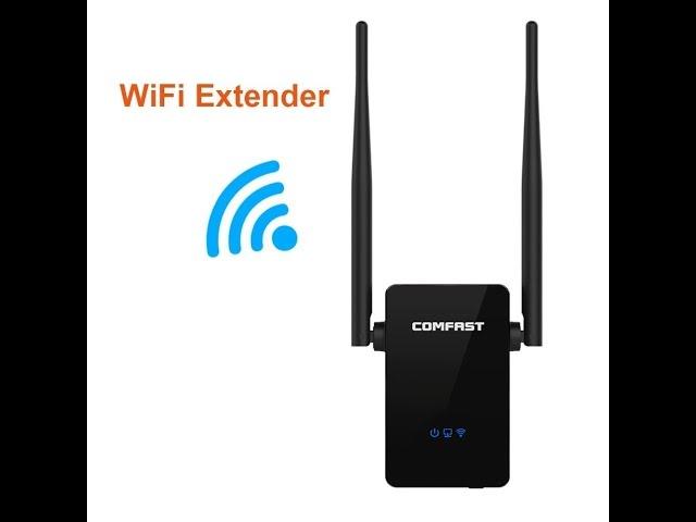 Comfast Wi-Fi Range Extender Amplifier 300Mbps Wireless-N Signal Booster Repeater with Ethernet Port