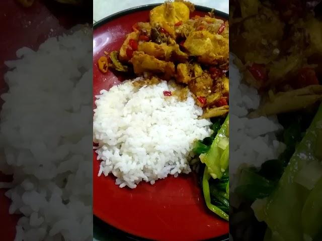 Resep masakan sederhana, Oseng Pokcoy dan Tahu Cabe Garam #shorts