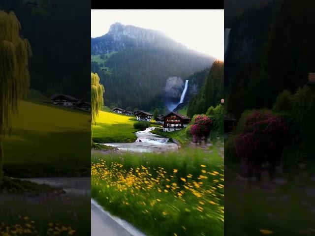 Swiss Countryside Wonder: Pure Bliss! ️#Shorts#music #instrumental#travel #countrybeauty#musicclip