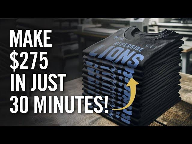 How To Profit $275 in 30 Minutes: Printing T-Shirts With A Heat Press