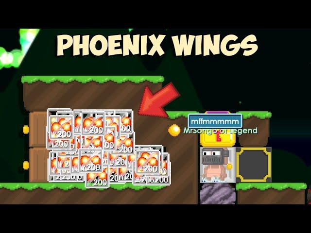 12800 Phoenix Wings DUPE INFO + MORE (+NEW ITEM SET CHALLENGE) OMG!! | GrowTopia