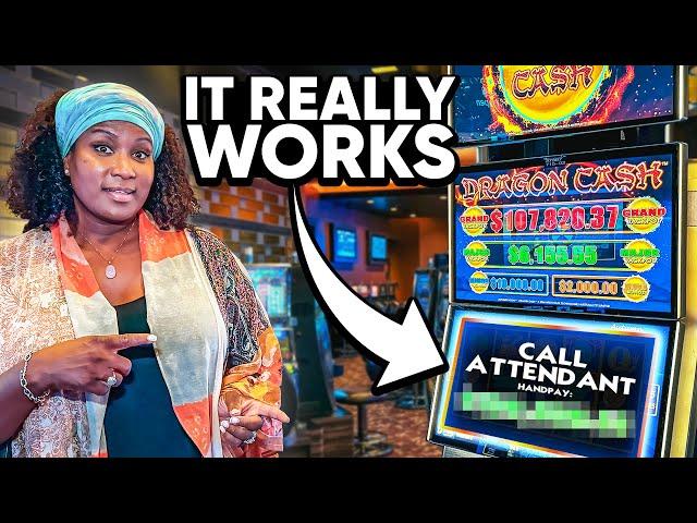 We WON BIG Using This NEW Slot Machine Strategy in Las Vegas!