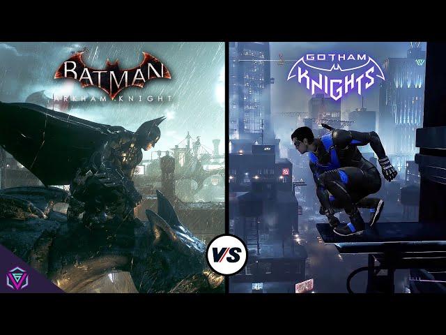 Gotham Knights vs Batman Arkham Knight - Gameplay Comparison
