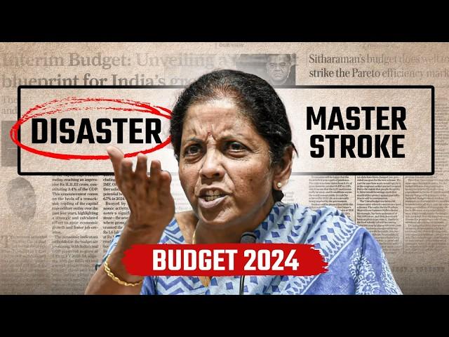 Budget 2024 : Biggest Mistake or a Masterstroke by the Modi govt? | Complete analysis