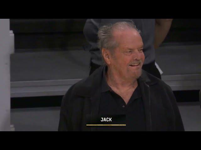 Leonardo DiCaprio, Jack Nicholson are courtside at Warriors-Lakers 