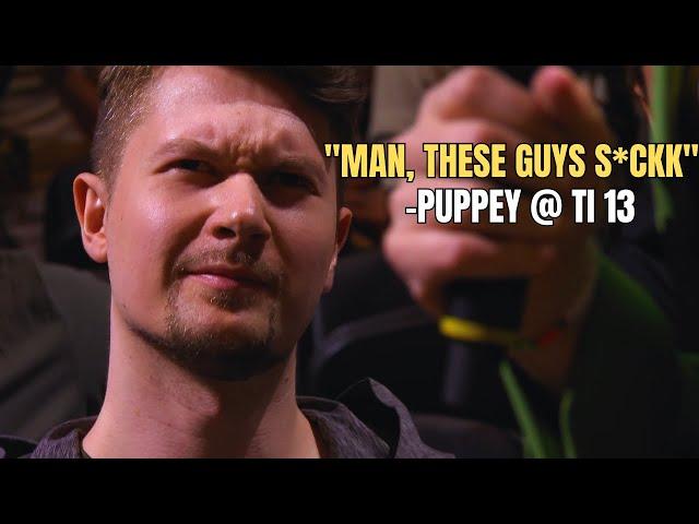 Legendary Puppey does not want to be disturbed and just wants to watch Dota 