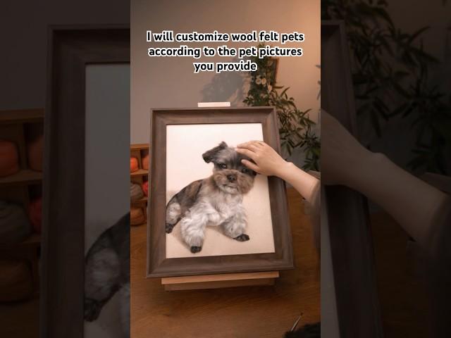 Customized wool felt is a permanent treasure of your furry child’s love! 