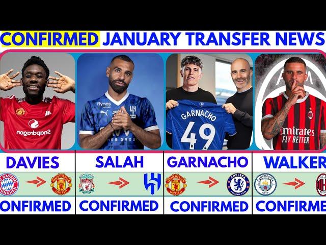 THE LATEST CONFIRMED TRANSFER NEWS AND RUMOURS TRANSFERS WINTER 2025| Salah️ Davies️ Garnacho️ 