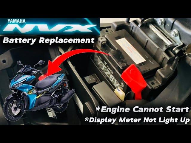 How to Remove and Install 12V Motorcycle Battery for Yamaha NVX | NVX Battery Replacement