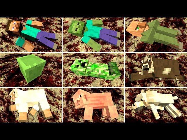 ALL MINECRAFT MOBS TORTURE!! Garry's Mod [Minecraft]