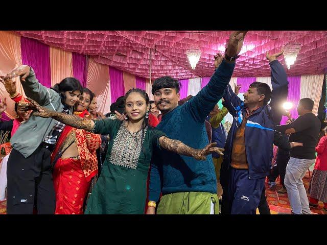 हमारा non -stop पहाड़ी Dance  || Puri Family Ek Santh  #sisterwedding #Mehandinight #volg