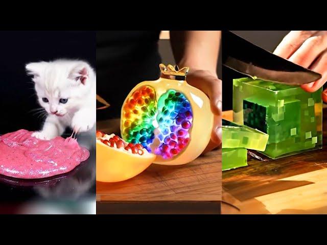 Satisfying Glass ASMR | Relaxing Slime Videos Compilation No Talking No Voiceover