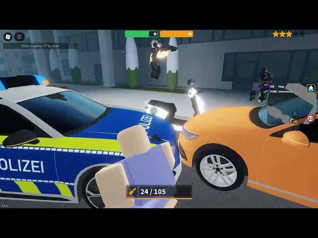 Emergency Hamburg Criminal Gameplay ||  G36 + Metal Bat || ZoroX_YT || ~Roblox~