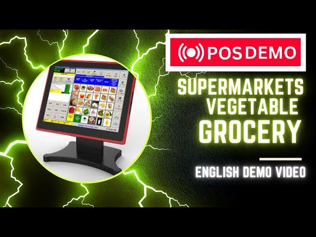 Supermarket, Grocery, Vegetable shop POS Software Demo video in English #pos #software #retail