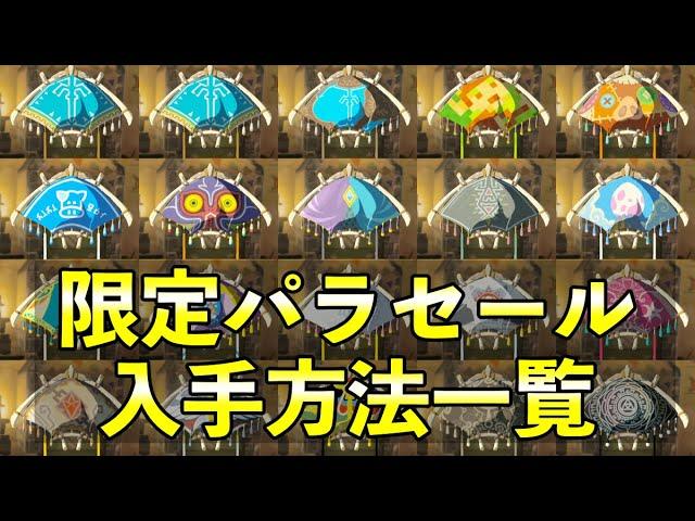 【ティアキン】限定パラセール入手方法一覧【ゼルダの伝説】