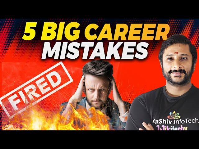 ️‍5 Big Career Mistakes | Career mistakes to Avoid | layoffs 2024 #careeradvice #mistakes