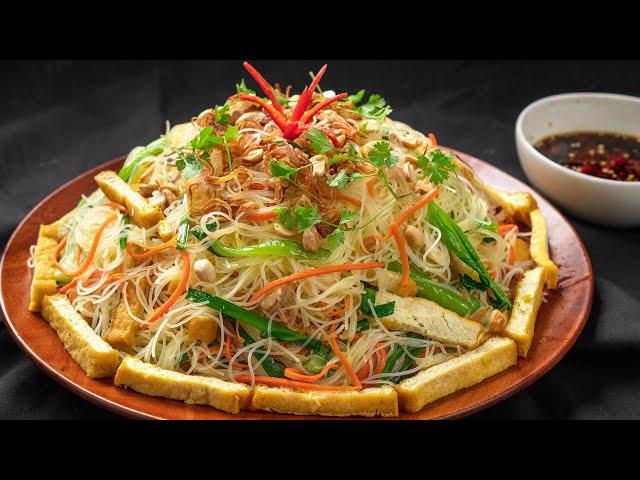 [ENG SUB] Bí quyết làm Bún Gạo Xào Chay gia truyền vừa ngon vừa đẹp | Perfect Rice Noodle Recipe