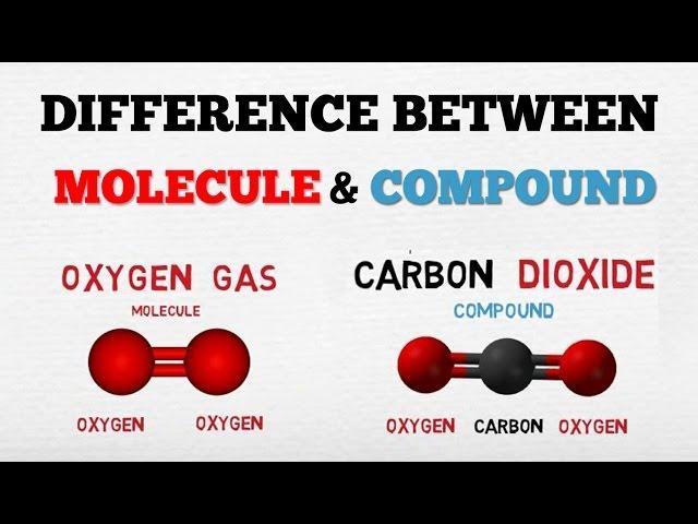 DIFFERENCE BETWEEN A MOLECULE & A COMPOUND - [ AboodyTV ] - Chemistry