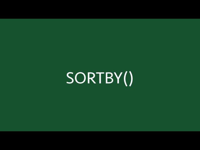 SORTBY function in Excel (with 6 examples) | Sorting without a single click | Excel Off The Grid.