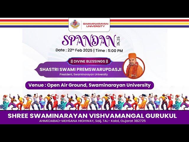 Swaminarayan University || SPANDAN 2K25