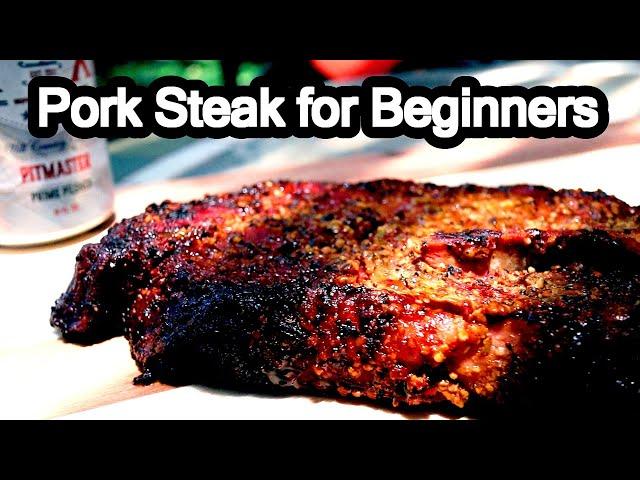 How to Cook Pork Steaks on the Grill Easy | Pit Smoked Pork Steaks Recipe Over Coals