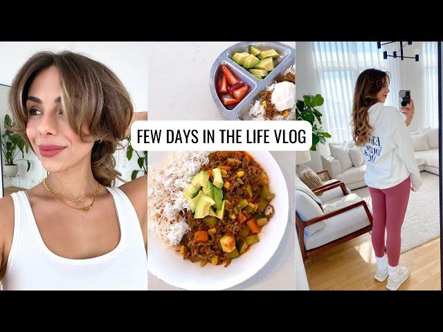 VLOG | Go-To Outfits, How To Be Organized & Healthy, Styling Curtain Bangs | Annie Jaffrey