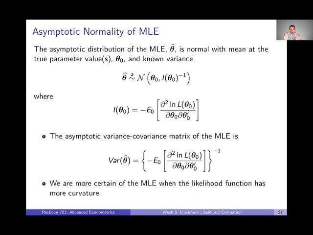 Week 6: Maximum Likelihood Estimation | Video 4: Properties of the Maximum Likelihood Estimator