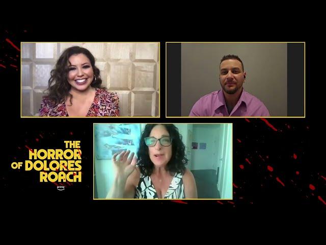 THE HORROR OF DOLORES ROACH (SERIES) - JUSTINA MACHADO & ALEJANDRO HERNANDEZ INTERVIEW (2023)