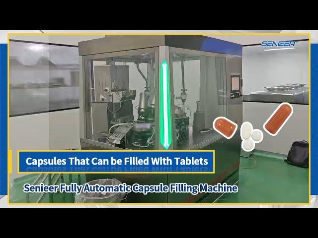 Capsules That Can be Filled With Tablets | Senieer Fully Automatic Capsule Filling Machine