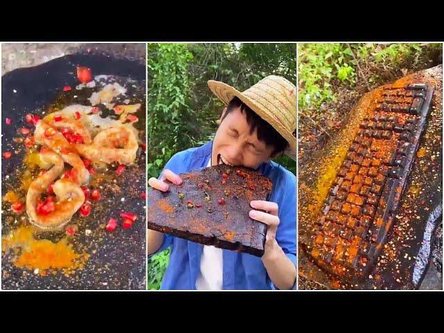 Food That Looks Inedible! |Chinese Mountain Forest Life And Food #Moo Tiktok #Fyp #junglelife