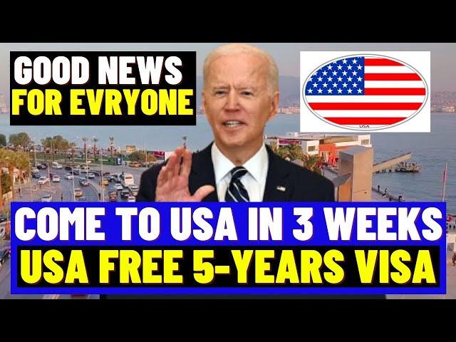 New! Come To USA In 3 Weeks! USA Free 5 Years Work Visa For Everyone Announced Bring Family