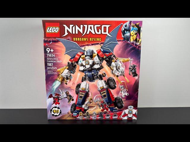 Lego Ninjago Zane’s Ultra Combiner Mech Review!!! Lego Ninjago 2025 set 71834 Review!