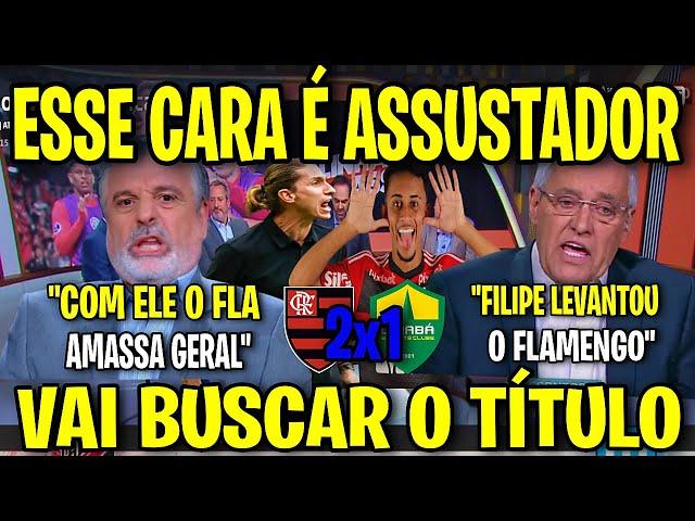 PASCOAL LARGOU O AÇO "ESSE FLAMENGO DE FILIPE LUIS É ASSUSTAD0R COM ELENCO! FLAMENGO 2X1 CUÍABA