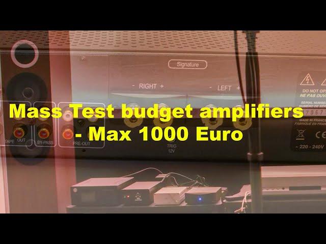 Live Multitest Integrated Amplifiers - MAX 1000 euro