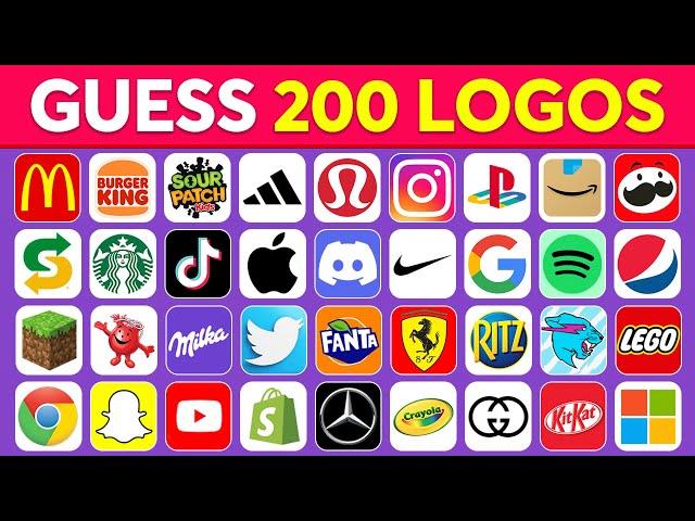 Guess the Logo Quiz... Can You Guess the 200 Logos in 3 Seconds? Logo Quiz | Monkey Quiz