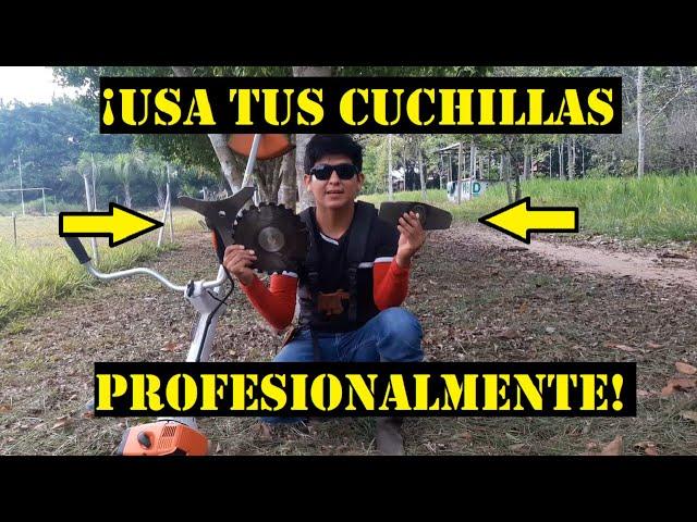 Como Utilizar tus Cuchillas de tu desbrozadora o motoguadaña, (CARACTERISTICAS  Y USOS PRACTICOS)