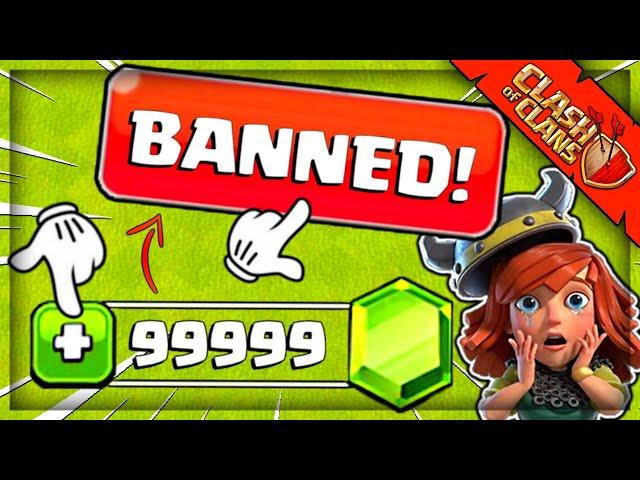 WARNING! FREE GEMS HACKS get you BANNED in Clash of Clans