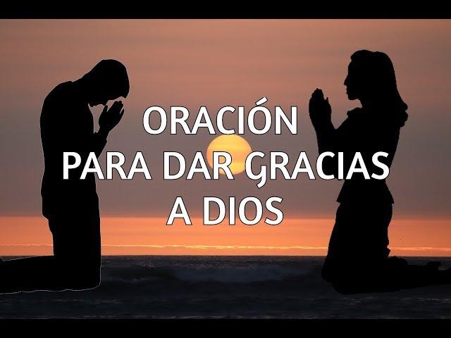 Oración para Dar gracias a Dios